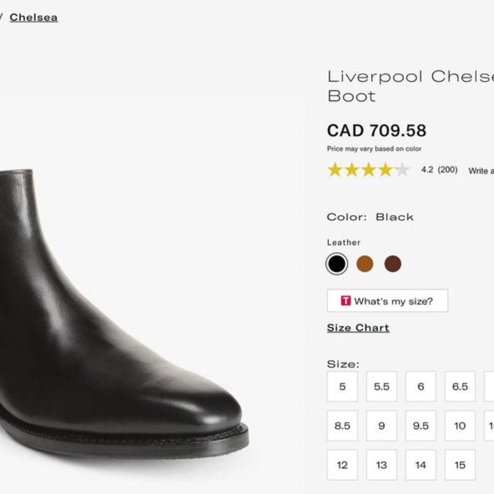 Allen Edmonds Liverpool Chelsea Dress Boot - Picture 5 of 5